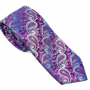 Elegancki Krawat Różowy Wzór