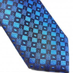Dodatki Elegancki Krawat Granatowy Wzorek Szafirowy