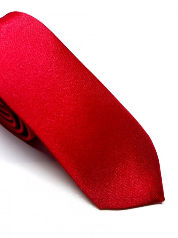 Dodatki Elegancki Krawat Czerwono Malinowy
