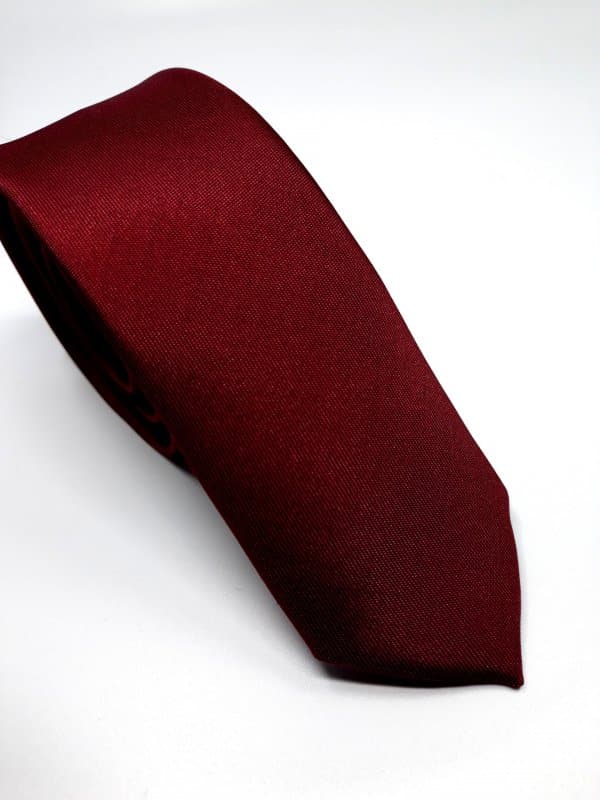 Dodatki Elegancki Krawat Bordowy – Śledzik