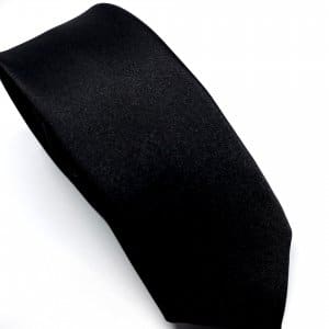 Dodatki Elegancki Krawat Czarny- Śledzik