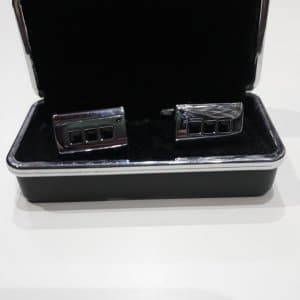 Spinki do mankietów Czarne Kryształki