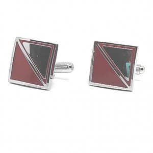 Spinki do mankietów bordo