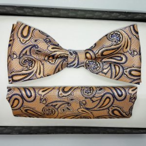 Mucha z poszetką pomarańcz