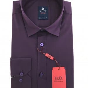 Koszula Kudi Slim Śliwka