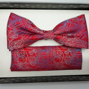 Mucha z poszetka czerwona