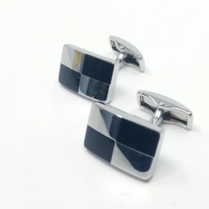 Spinki do mankietów szachownica