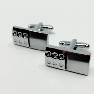 Spinki do mankietów prostokatne