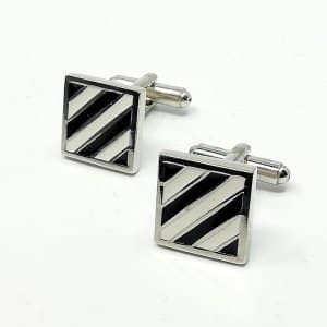 Spinki do mankietów Czarno Białe