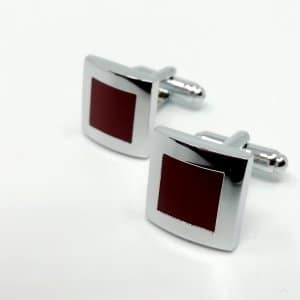 Spinki do mankietów bordo