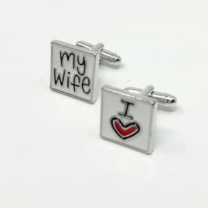 Spinki do mankietów I love my wife