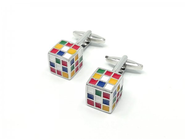Dodatki Spinki do mankietów Kostki Rubika