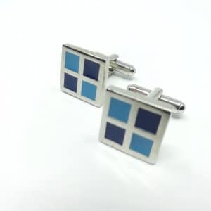 Spinki do mankietów Niebiesko Granatowe