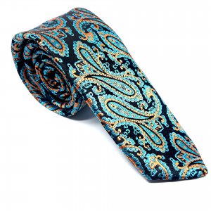 Elegancki Krawat Piotr Wzór Morski