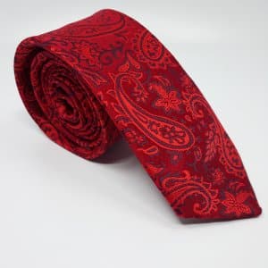 Elegancki Krawat Piotr Czerwony Turecki Wzór