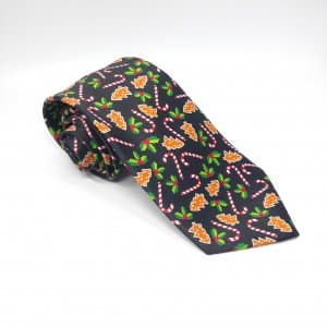 Świąteczny Krawat Męski Pierniczki Gratis