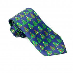 Dodatki Świąteczny Krawat Męski Kolorowe Choinki Gratis