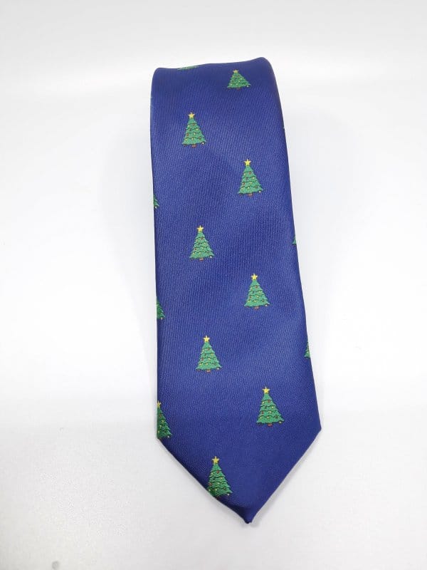 Dodatki Świąteczny Krawat Choinki
