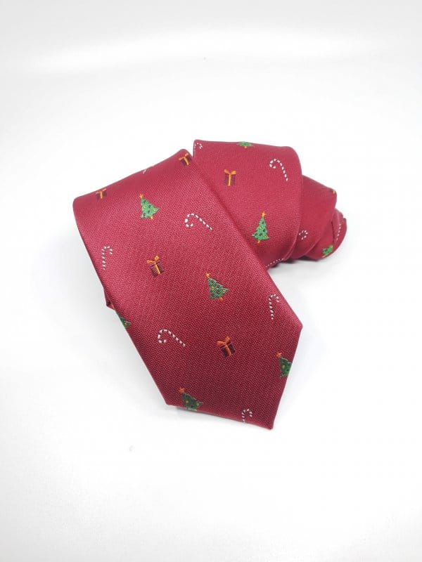 Dodatki Świąteczny Krawat Męski Choinki Gratis