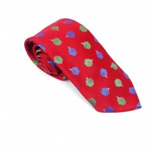 Świąteczny Krawat Bombki