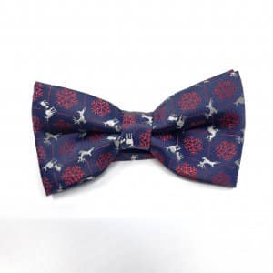 Świąteczna Mucha Męska Gwiazdki Granat