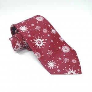 Dodatki Świąteczny Krawat Śnieg