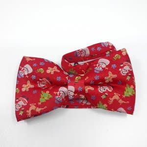 Świąteczna Mucha Męska Mikołaj Ciastka Bałwan