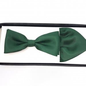 Mucha Ciemna Zielona z poszetką gładka