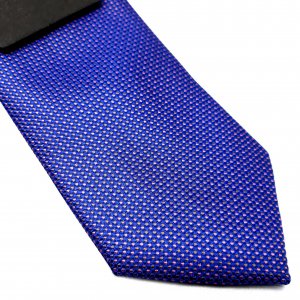 Dodatki Elegancki Krawat Granatowy w Różowe Kropeczki