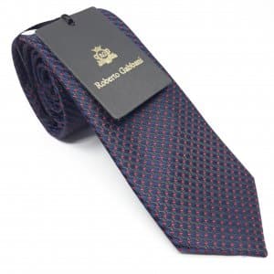 Elegancki Krawat Roberto Gabbani Granat