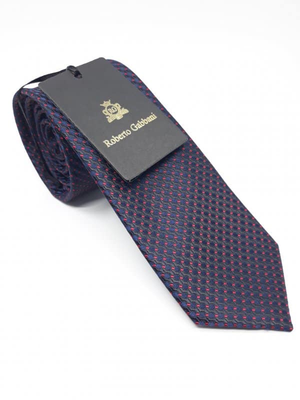 Dodatki Elegancki Krawat Roberto Gabbani Granat