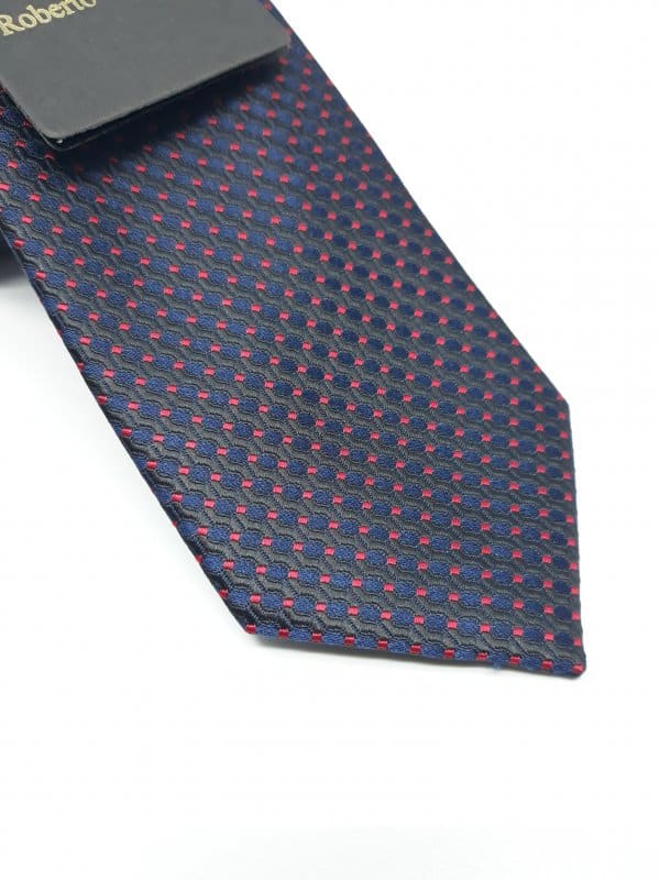 Dodatki Elegancki Krawat Roberto Gabbani Granat