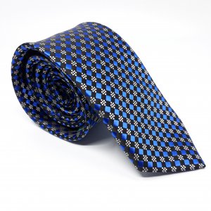 Elegancki Krawat Chabrowo Czarny