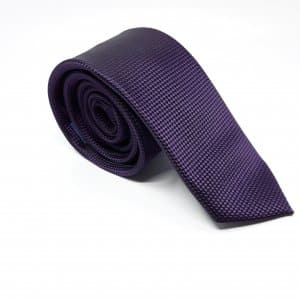 Elegancki Krawat Ciemno Fioletowy