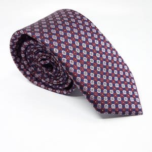 Elegancki Krawat Kwiatowy Wzór