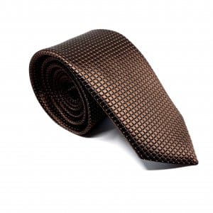 Elegancki Krawat Brązowy