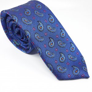 Elegancki Krawat Chabrowy w Łezki