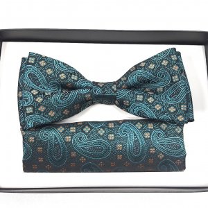 Mucha z Poszetką Turkusowa