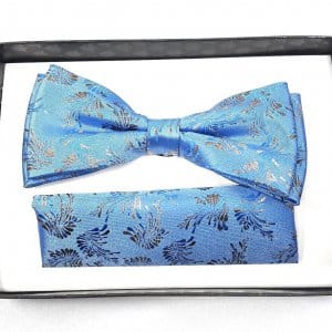 Mucha z Poszetką Niebieska