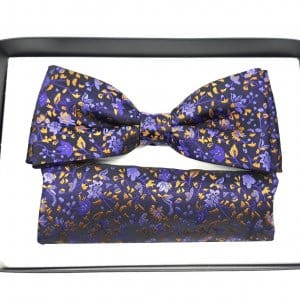 Mucha z Poszetką Fioletowa