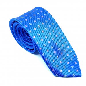 Elegancki Krawat Szafirowy Łezki