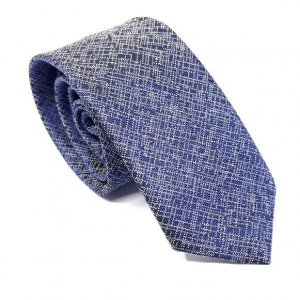 Elegancki Krawat Granatowy Wzór