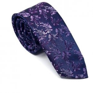 Elegancki Krawat Fioletowy