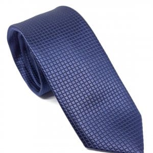 Elegancki Krawat Granatowy Krateczka