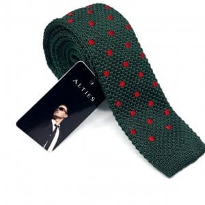 Dodatki Krawat Knit Zielony Kropki