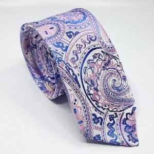 Elegancki Krawat Różowy Wzór