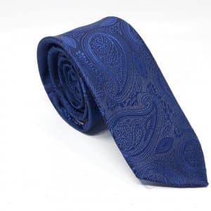 Elegancki Krawat Granatowy Turecki Wzór