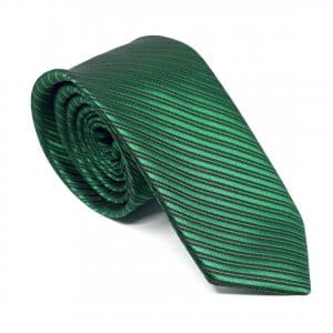 Elegancki Krawat Piotr Paski Zielone