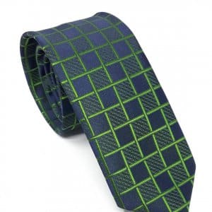 Elegancki Krawat Granatowy Wzór
