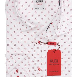 Koszula Kudi Biała Kwiaty